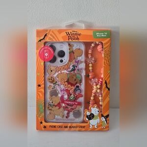 Disney Winnie the Pooh Halloween iPhone 16 Pro Max Case with Beaded Strap – MagS